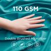 Empyrean Teal Blue Extra Deep Pocket Fitted Sheet Full Size, Hotel Luxury Deep Pocket Full Size Fitted Sheet Only Easily Fits 18 to 24 Inch Mattress, Soft, Wrinkle-Free with Corner Straps view 2