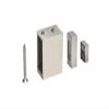 CRL SRSERF4WBS Brushed Stainless Track Holder Fitting for Wall Only for SRSER78BS Deluxe Senior Serenity Sliding System Pair view 1