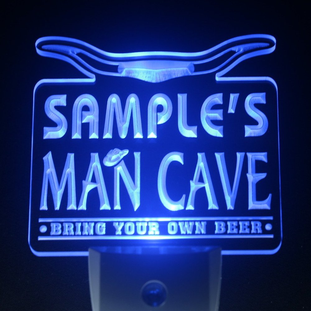 ADVPRO wspb-tm Name Personalized Custom Man Cave Beer Bar Day/Night Sensor LED Sign