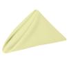 Ultimate Textile Maize Cloth Napkins - 17" x 17" (Set of 12) Polyester Washable Square Napkins for Wedding Party Dining Events Machine Washable view 1