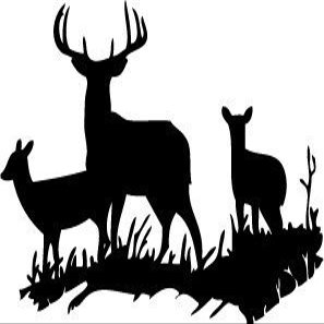 Picniva Matte White 22'' X 31'' Buck Deer DOE Hunting Vinyl Wall Decals Quotes Sayings Words Art Decor Lettering Vinyl Wall Art Inspirational Uplifting