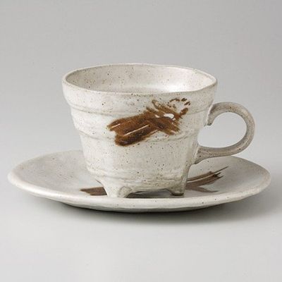 Rust Brush Coffee C/S [7.1 fl oz (200 cc), 12.8 oz (340 g), Japanese Style Coffee C/S, Cafe, Restaurant, Ryokan, Japanese Tableware, Restaurant, Commercial Use, For Guests
