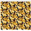 Ambesonne Abstract Shower Curtain, Cubes and Blocks Form Abstract Style Geometric Digital Graphic Art Pattern, Cloth Fabric Bathroom Decor Set with Hooks, 69" W x 84" L, Black Yellow Brown view 2