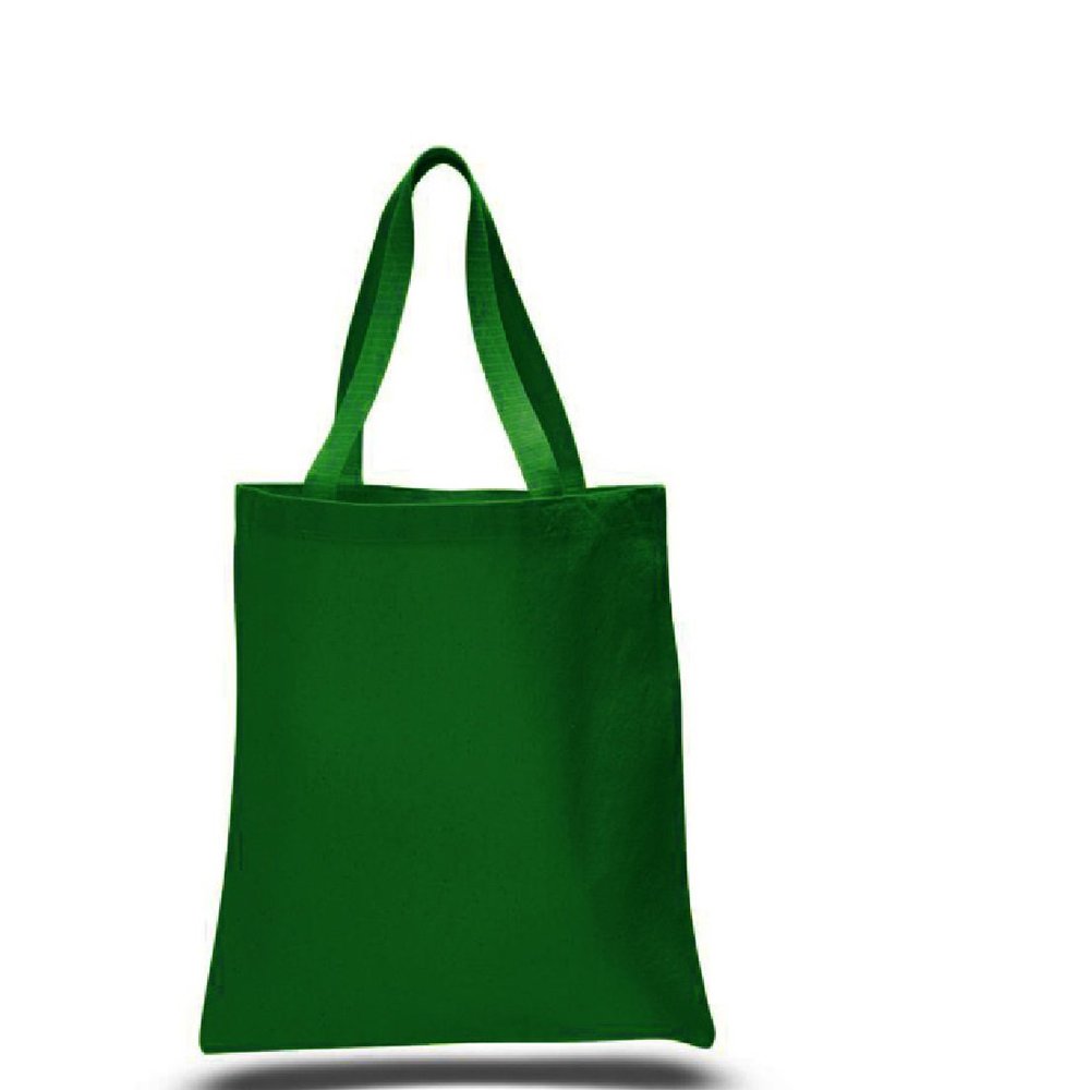 SHOPINUSA Buy Bulk ( 6 pack ) Great Price! Promotional / Custom Heavy Canvas Tote Bags (Forest Green)