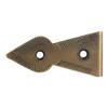 Set of 4 Brass 90 Degree Spade Trunk Corners, Antique Brass Finish, Edge Guard Table Cabinet Protector, Solid Metal Furniture Decor, Decorative Corner Brackets view 3