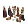 Comfy Hour 11 Figurines Nativity Scene, Traditional Christmas Religious Statue, Christ Child Mary Joseph Three Wise Men and Angel, Holiday Home Decor Accent, Polyresin Artisan Sculpture view 1
