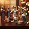 Comfy Hour 11 Figurines Nativity Scene, Traditional Christmas Religious Statue, Christ Child Mary Joseph Three Wise Men and Angel, Holiday Home Decor Accent, Polyresin Artisan Sculpture view 2