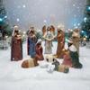 Comfy Hour 11 Figurines Nativity Scene, Traditional Christmas Religious Statue, Christ Child Mary Joseph Three Wise Men and Angel, Holiday Home Decor Accent, Polyresin Artisan Sculpture view 3