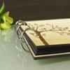 Engraved Trees Couple Birds Wedding Guest Book Personalized Name and Date Photo Albums view 4