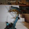 NIFAO Fishing Man On A Boat Made by Bronze view 4
