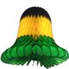 3-Pack 15 Inch Honeycomb Tissue Paper Wedding Bell Party Decoration (Jamaican - Black/Yellow/Green) view 1