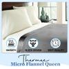 Thermee Micro Flannel King Size Blankets, Lightweight All Seasons Cozy Blanket, Throw Blankets for Home and Living Room, Comfy & Soft Blanket for Couch, Machine Wash, No Pilling - Slate Grey view 3