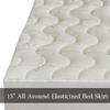 sheetsnthings Waterproof Rayon from Bamboo Jacquard King Mattress Pad, White view 2
