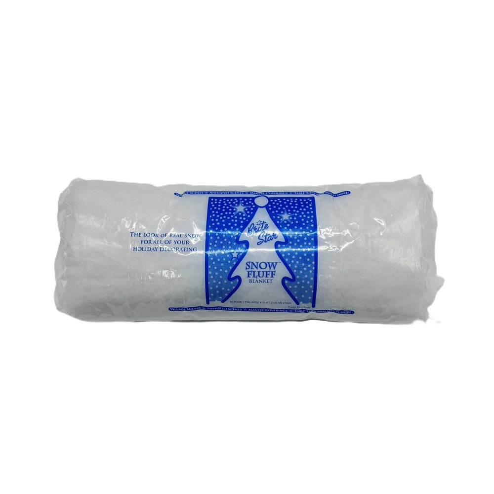 Brite Star 10 Ft x 15 inch Snow Fluff Blanket, White