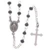 Holyart Classic Rosary Choker Saint Rita Black in 925 Sterling Silver view 1