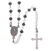 Holyart Classic Rosary Choker Saint Rita Black in 925 Sterling Silver view 2