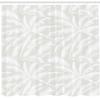 Ambesonne Abstract Shower Curtain, Sketchy Palm Leaves Jungle Foliage Tropical Eco Exotic Branch Design, Cloth Fabric Bathroom Decor Set with Hooks, 69" W x 84" L, White Green view 2