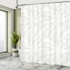 Ambesonne Abstract Shower Curtain, Sketchy Palm Leaves Jungle Foliage Tropical Eco Exotic Branch Design, Cloth Fabric Bathroom Decor Set with Hooks, 69" W x 84" L, White Green view 4
