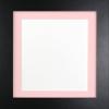 FRAMES BY POST 39mm Black Photo Picture Poster Frame with Pink Mount 60 x 80cm for Pic Size 50 x 70cm (Plastic Glass) view 1