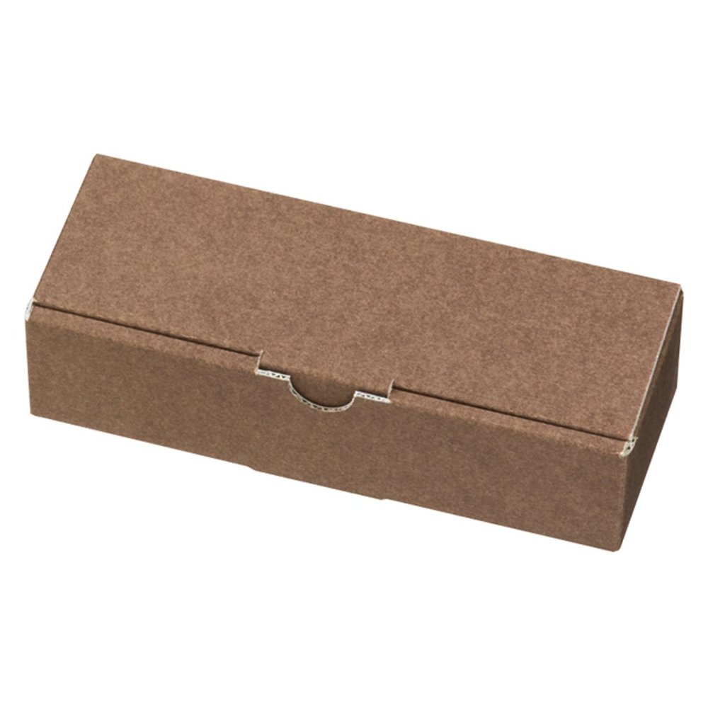 Heads MBR-GB12 Plain Gift Box, Made in Japan, W 7.2 x H 1.8 x D 2.7 inches (183 x 45 x 68 mm), Brown, Box of 10