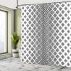 Ambesonne Abstract Shower Curtain, Vertical Square Shaped Geometric Pattern Minimalist Modern Style Trippy Design, Cloth Fabric Bathroom Decor Set with Hooks, 69" W x 70" L, Black Ivory view 4