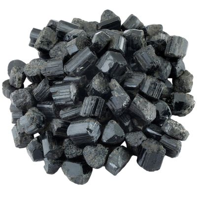 rockcloud 1 lb Natural Crystals Raw Rough Stones for Cabbing,Tumbling,Cutting,Lapidary,Polishing,Reiki Crytsal Healing,Black Tourmaline Small Size