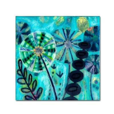 Trademark Fine Art Wyanne 'Retro Flowers' Canvas