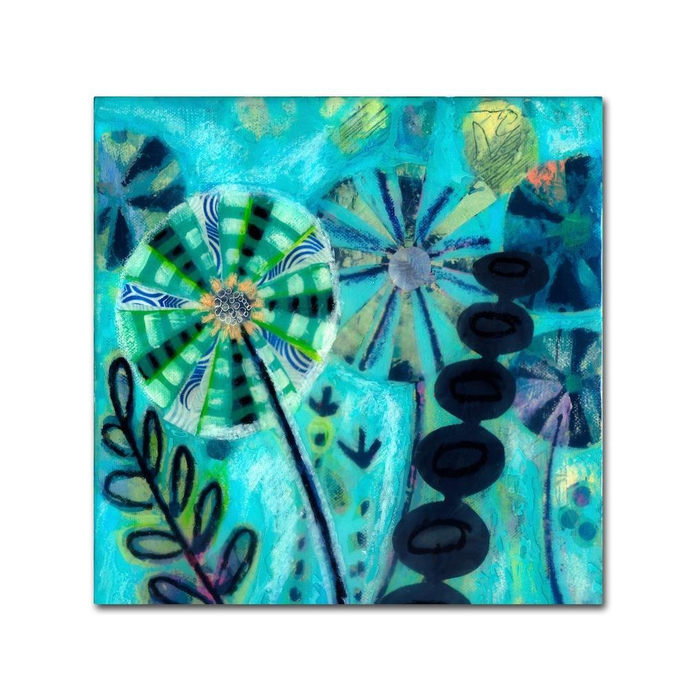 Trademark Fine Art Wyanne 'Retro Flowers' Canvas