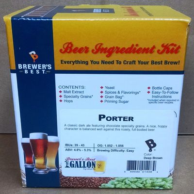 Brewer's Best One Gallon Home Brew Beer Ingredient Kit (Porter)