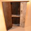 Amish Wares Rustic Primitive Barnwood Cabinet to Display Country Decor and Antiques in Your Country Cabin Stationary or Wall Mount Barn Wood Cabinet Has Many Uses view 2