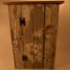 Amish Wares Rustic Primitive Barnwood Cabinet to Display Country Decor and Antiques in Your Country Cabin Stationary or Wall Mount Barn Wood Cabinet Has Many Uses view 4