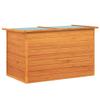 vidaXL Patio Wooden Storage Box Chest Blanket Toy Cushion Pillow Trunk Lidded Wood view 1