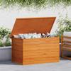 vidaXL Patio Wooden Storage Box Chest Blanket Toy Cushion Pillow Trunk Lidded Wood view 2
