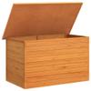 vidaXL Patio Wooden Storage Box Chest Blanket Toy Cushion Pillow Trunk Lidded Wood view 4