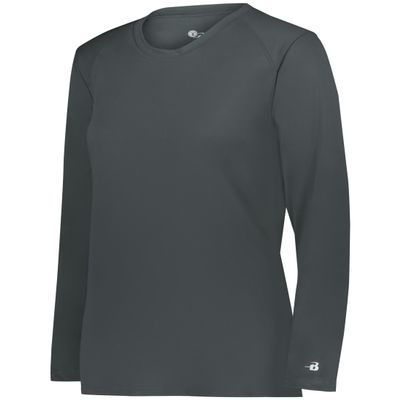 B-Core Ladies' L/S Tee Graphite Small
