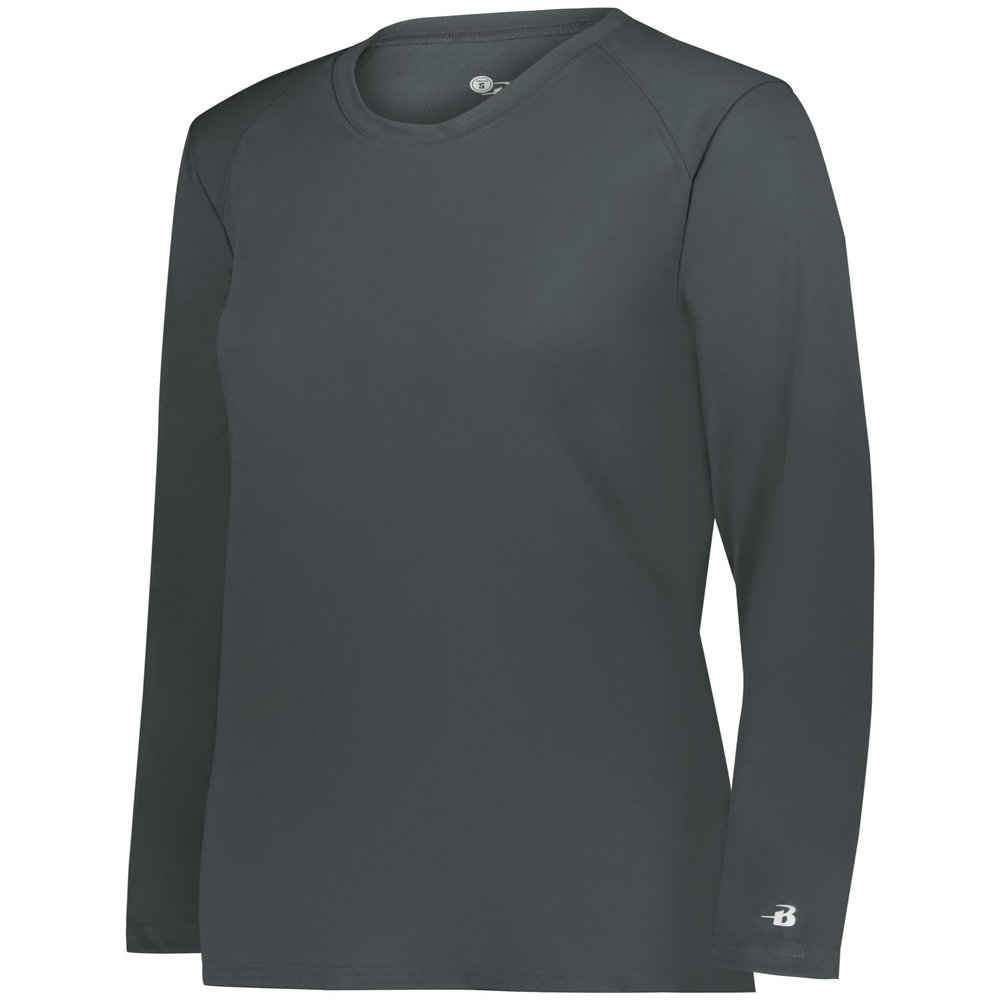 B-Core Ladies' L/S Tee Graphite Small