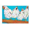 Trademark Fine Art Four Clucks by Pat Saunders-White, 16x24-Inch-Inch view 1