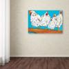 Trademark Fine Art Four Clucks by Pat Saunders-White, 16x24-Inch-Inch view 3