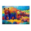 Trademark Fine Art Grizz Family by Marion Rose, 16x24-Inch-Inch view 1