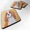 Caroline's Treasures SC9118FC Cavalier Spaniel Wipe Your Paws Foam Coaster Set of 4 Set of 4 Cup Coasters for Indoor Outdoor, Tabletop Protection, Anti Slip, Mouse pad Material view 1