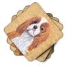 Caroline's Treasures SC9118FC Cavalier Spaniel Wipe Your Paws Foam Coaster Set of 4 Set of 4 Cup Coasters for Indoor Outdoor, Tabletop Protection, Anti Slip, Mouse pad Material view 2