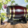 1.5L Whiskey Barrel Dispenser Oak Aging Barrels Home Whiskey Barrel Decanter for Wine, Spirits, Beer, and Liquor (Retro Color) view 2