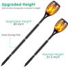 TomCare Solar Lights, 43" Waterproof Flickering Flames 96 LED Torches Outdoor Landscape Decoration Lighting Auto On/Off Pathway Lights for Garden Patio Yard, Black(4) view 3
