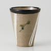  Black Oribe Matsuba Free Cup, 3.5 x 4.4 inches (9 x 11.2 cm), 12.8 fl oz (350 cc), 9.0 oz (253 g), [Restaurant, Restaurant, Commercial Use] view 1