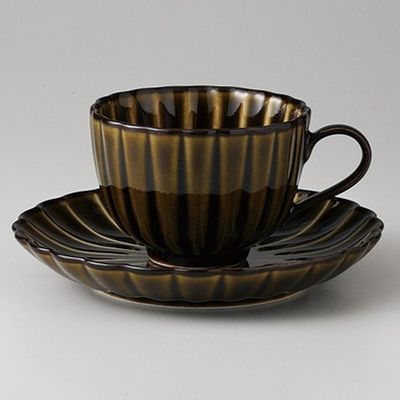 Rikyu Green Coffee C/S, 6.9 fl oz (175 cc), 12.5 oz (370 g), Japanese Style Coffee C/S, Cafe, Restaurant, Ryokan, Japanese Tableware, Restaurant, Commercial Use, For Guests