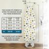 Encasa XO Ironing Board Cover and Pad 54"x18" - Thick 3mm Felt Padding, Drawstring Tightening & Lock, Easy Fit, Scorch & Stain Resistant, Fits X-Large Ironing Board - Daisy Blue view 2