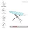 Encasa XO Ironing Board Cover and Pad 54"x18" - Thick 3mm Felt Padding, Drawstring Tightening & Lock, Easy Fit, Scorch & Stain Resistant, Fits X-Large Ironing Board - Daisy Blue view 3