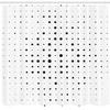 Ambesonne Abstract Shower Curtain, Pop Art Style Illustration with Big and Little Dots Minimalist Half Toned Pattern, Cloth Fabric Bathroom Decor Set with Hooks, 69" W x 84" L, White and Black view 2