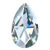 Set of 5 - Asfour Crystal 30% Lead Art# 872 50mm Pearshape Clear Chandelier Crystal Parts, 1 Hole view 1