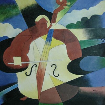 Abstract / Modern Oil Painting by Zev D. 30" x 40" DSC06589